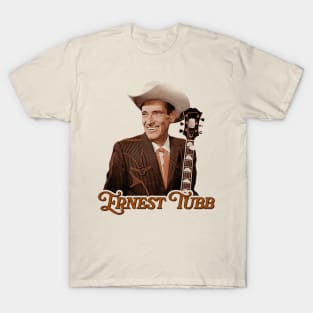 Ernest Tubb ))(( Sepia Classic Country Honky Tonk Tribute T-Shirt